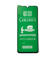 Захисне скло CERAMIC for Samsung A705 чорне тех. пак. mag-200000119642721619