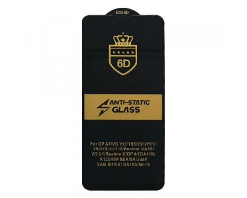 Захисне скло 6D Anti-static for Samsung A10 (A105) /M10 чорне тех. пак. mag-20000012504195920