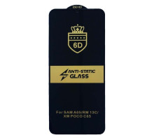 Захисне скло 6D Anti-static for Samsung A06 (A065) чорне тех упаковка mag-200000154955155222