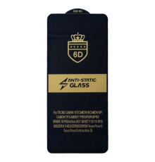 Захисне скло 6D Anti-static for Infinix Hot 40 Pro/ Hot 50 4G чорне тех. пак. mag-2000001577066133605