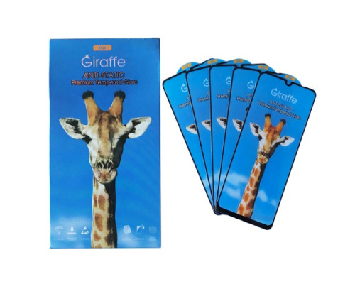 Giraffe Anti-static glass for Xiaomi Redmi A3 /Xiaomi Poco C61 black тех упаковка (5шт) mag-200000151738320460