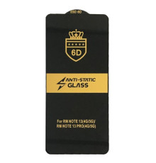 Захисне скло 6D Anti-static for Xiaomi Redmi Note 13 4G/ Redmi Note 13 Pro 5G тех пак mag-200000151919654056