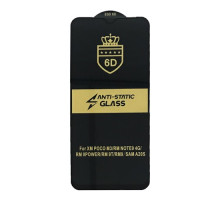 Захисне скло 6D Anti-static for Xiaomi Redmi 9 чорне тех. пак. mag-20000012510105985
