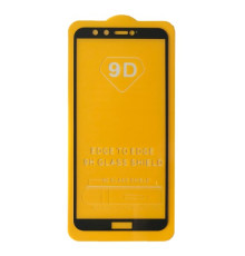 Захисне скло 9D Huawei Honor 9 Lite чорне тех пак mag-2000001450406103803