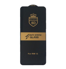 Захисне скло 6D Anti-static for Xiaomi Redmi 12/ Redmi 12 5G/Redmi 13 чорне тех пак mag-200000145431232757