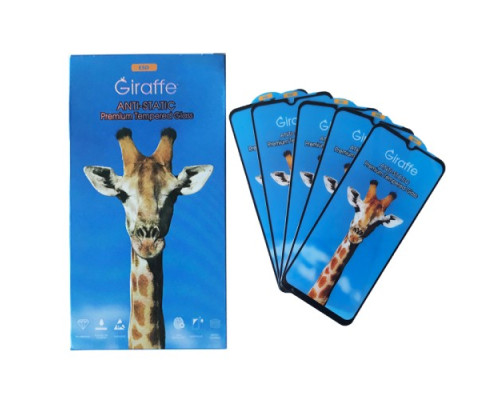Giraffe Anti-static glass for Samsung A14/A14 5G/M14 black тех упаковка (5шт) mag-200000143177139332