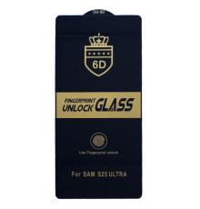 Захисне скло 6D Anti-static for Samsung S25 Ultra чорне тех пак mag-2000001576854133584