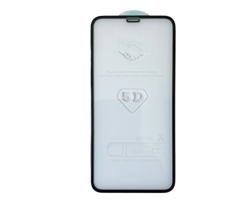 Захисне скло 5D Strong for iPhone X/ 11 Pro чорне тех. пак. mag-200000084711546691