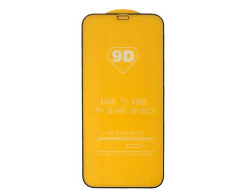 Захисне скло 9D iPhone 12 /12 Pro чорне тех пак mag-200000128171014738