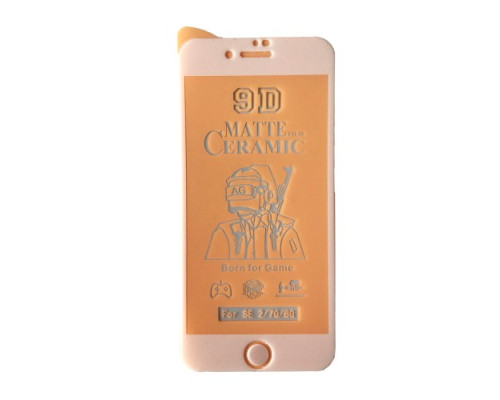 Захисне скло Ceramic MATTE for iPhone 7/8/SE2 біле тех. пак. mag-200000122083223975
