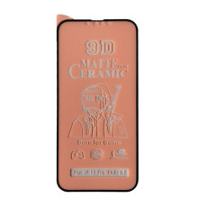 Захисне скло Ceramic MATTE for iPhone 13 Pro Max чорне тех. пак. mag-2000001345443100637
