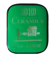 Захисне скло CERAMIC for Apple Watch 7 41mm чорне тех.пак. mag-200000138548717951