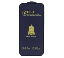 Захисне скло ESD 4S (anti-static) for iPhone 15 Plus чорне тех.пак. mag-2000001487235104793