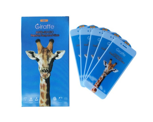 Giraffe Anti-static glass for iPhone 6/6S white тех упаковка (5шт) mag-200000143166539321