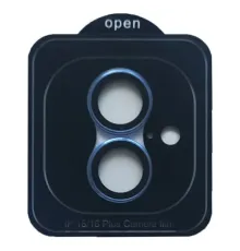 Захисне скло Camera METAL for iPhone 16 / 16 Plus blue mag-2000001545652145627