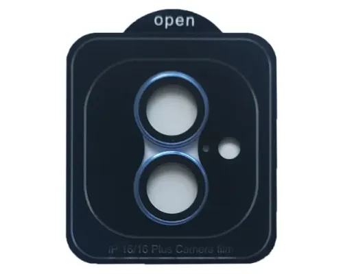 Захисне скло Camera METAL for iPhone 16 / 16 Plus blue mag-2000001545652145627