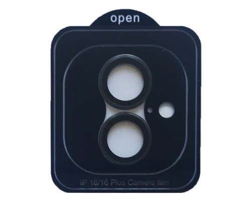 Захисне скло Camera METAL for iPhone 16 / 16 Plus black mag-2000001545607134951