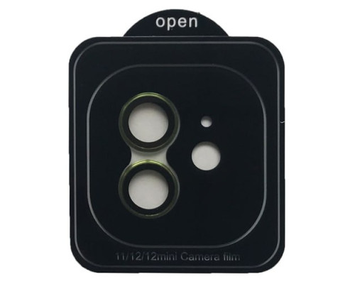 Захисне скло Camera METAL for iPhone 11/12/12 mini dark green mag-200000155751855092