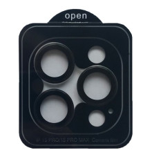 Захисне скло Camera METAL for iPhone 15 Pro / 15 Pro Max black mag-200000155802755128