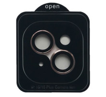 Захисне скло Camera METAL for iPhone 15/15 Plus pink mag-200000155815755139