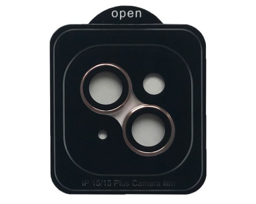 Захисне скло Camera METAL for iPhone 15/15 Plus pink mag-200000155815755139