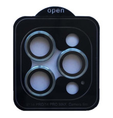 Захисне скло Camera METAL for iPhone 14 Pro/14 Pro Max blue mag-2000001597668135474
