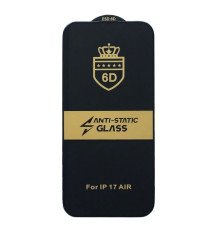 Захисне скло 6D Anti-static for iPhone 17 Air чорне тех пак mag-2000001614716142666