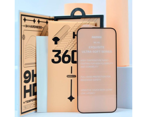 Захисне скло Remax WL-01 Future Ultra-soft Series HD for iPhone 15 Pro чорне mag-695485121988058831