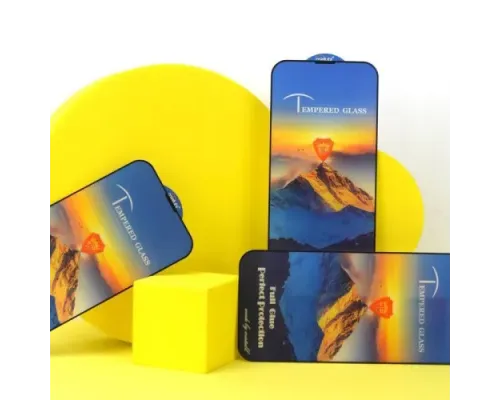 Захисне скло Full Glue for iPhone 17 Air чорне тех пак mag-2000001629161146200
