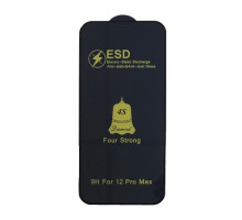 Захисне скло ESD 4S (anti-static) for iPhone 12 Pro Max чорне тех. пак. mag-200000135266343864