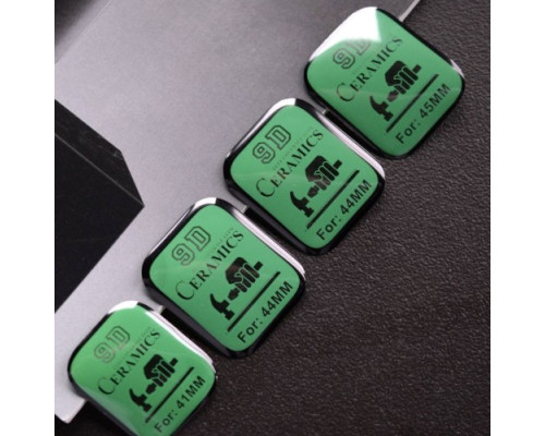 Захисне скло CERAMIC for Apple Watch 7 45mm чорне тех.пак. mag-200000138549417952