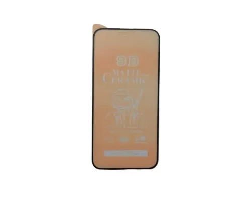 Захисне скло Ceramic MATTE for iPhone 15 Plus чорне тех пак mag-2000001461778149634