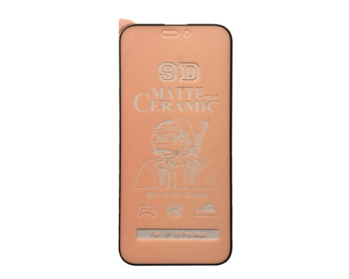 Захисне скло Ceramic MATTE for iPhone 16 Pro Max чорне тех пак mag-200000155734158939