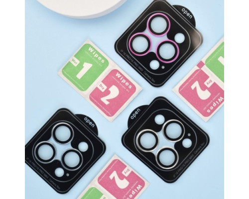 Захисне скло Camera METAL for iPhone 16 Pro / 16 Pro Max pink mag-2000001545584106264