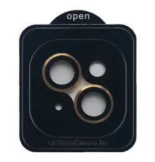 Захисне скло Camera METAL for iPhone 13 / 13 mini gold mag-2000001557747145628