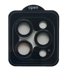 Захисне скло Camera METAL for iPhone 15 Pro / 15 Pro Max dark blue mag-200000155803455129