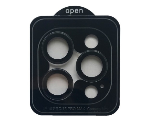 Захисне скло Camera METAL for iPhone 15 Pro / 15 Pro Max dark blue mag-200000155803455129