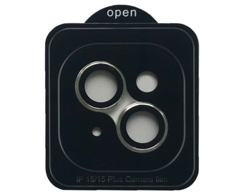 Захисне скло Camera METAL for iPhone 15/15 Plus silver mag-200000155816455140