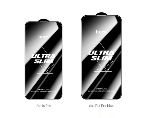 Захисне скло HOCO A34 Slim Full screen HD (Ultra Slim 0,2mm) for iPhone 16 Plus Black mag-694200763703961961