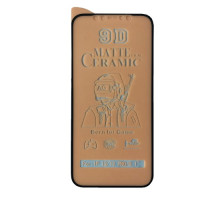 Захисне скло Ceramic MATTE for iPhone 12/12 Pro чорне тех. пак. mag-200000127162958901