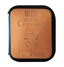 Захисне скло Ceramic MATTE for Apple Watch 7 41 mm чорне тех.пак. mag-200000138552459285