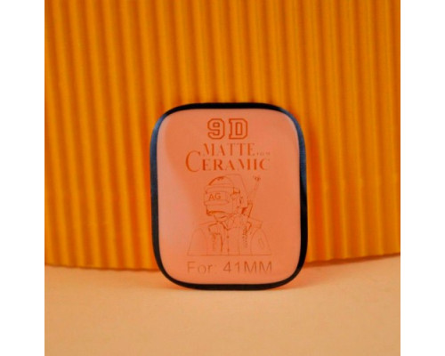 Захисне скло Ceramic MATTE for Apple Watch 7 41 mm чорне тех.пак. mag-200000138552459285