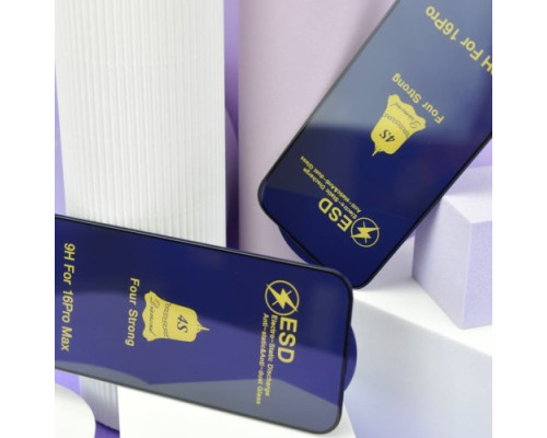 Захисне скло ESD 4S (anti-static) for iPhone 13 Pro Max/iPhone 14 Plus чорне тех. пак. mag-200000135268743866