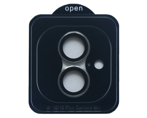 Захисне скло Camera METAL for iPhone 16 / 16 Plus titanium grey mag-2000001545621106266