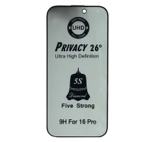 Захисне скло ESD PRIVACY GLASS for iPhone 16 Pro/iPhone 17 чорне тех пак mag-200000155695593478