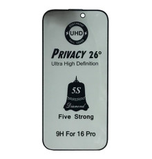 Захисне скло ESD PRIVACY GLASS for iPhone 16 Pro/iPhone 17 чорне тех пак mag-200000155695593478