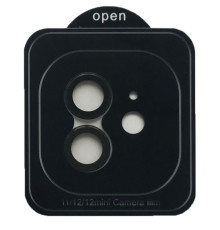 Захисне скло Camera METAL for iPhone 11/12/12 mini black mag-2000001557495142430