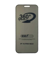 Захисне скло Privacy Anti-static 360° for iPhone 16 Pro Max тех.пак. mag-2000001604519137877