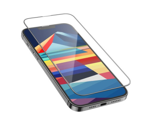 Захисне скло HOCO G12 Full screen HD 5D large arc for iPhone 15 Plus 20+5 mag-694200760736054003