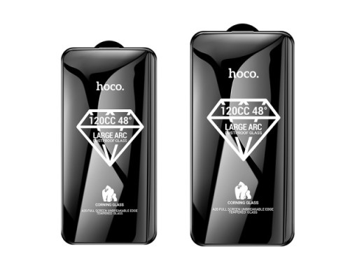 Захисне скло HOCO A35 Corning original large arc edge tempered glass for iP15 Plus mag-694200760824434035